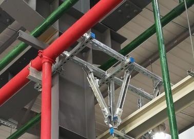 汶川该抗震支架的整体式支吊架结构协调性好